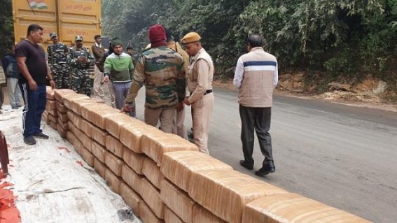 800 kg Ganja seized by Ambassa Police 800 kg Ganja seized by Ambassa Police